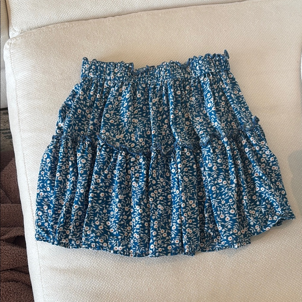 Floral Blue Skirt